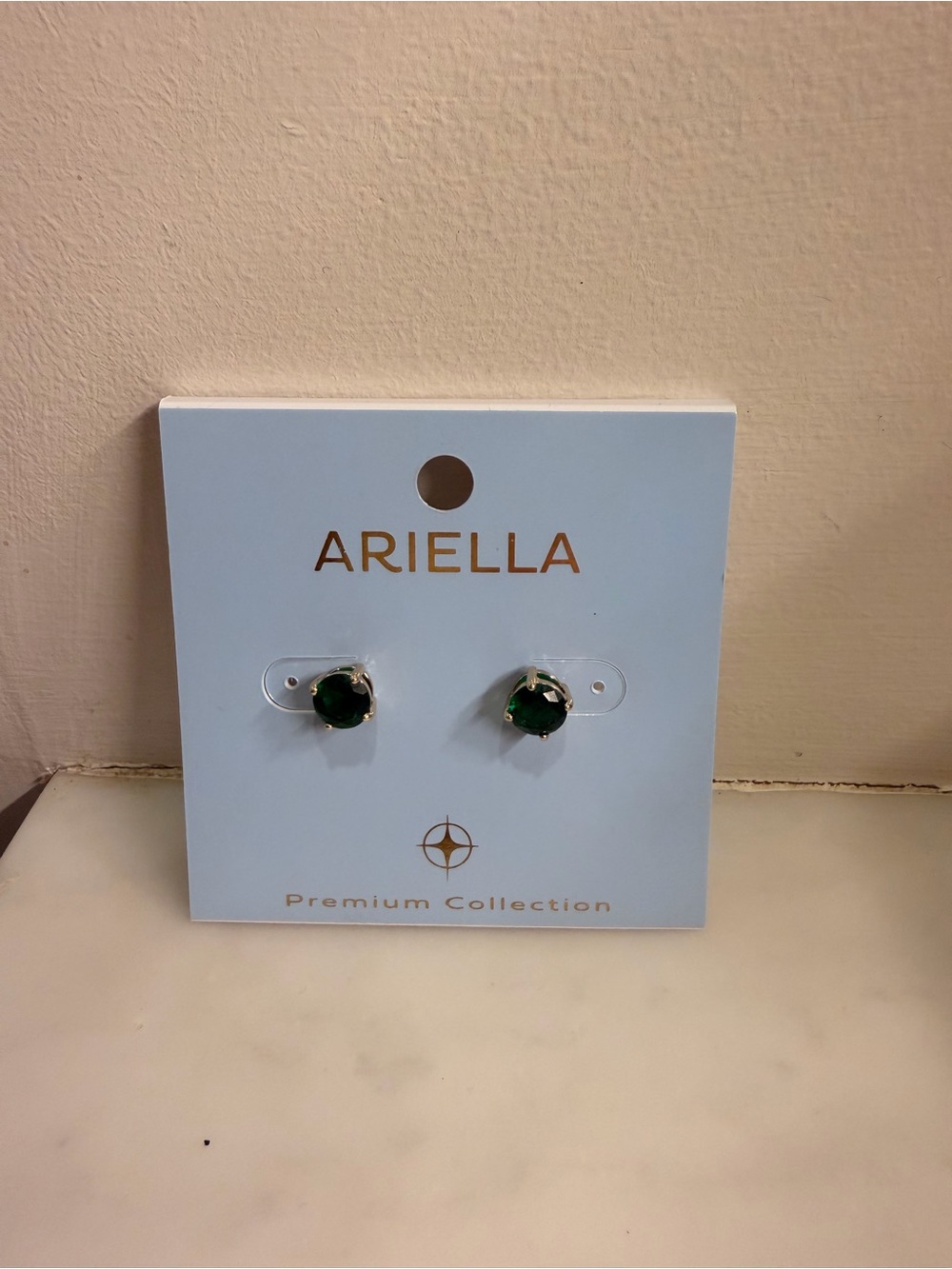 Ella Emerald Green Stud Earrings